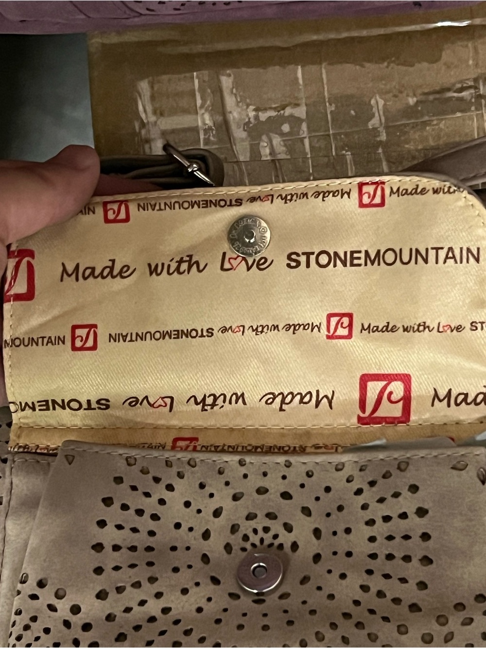 Lot of 4 NWT Stone Mountain USA Perforated Suede Crossbody Bag MSRP $69-$59 ea - Picture 6 of 11